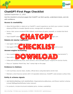 chatgpt checklist download