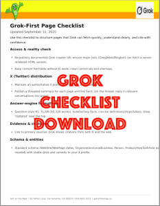 grok optimization checklist download