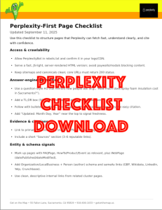 Perplexity Optimization Checklist Download