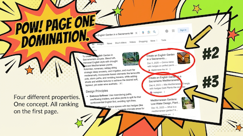 parasite seo case study - gardening
