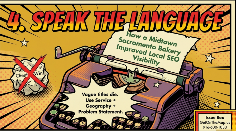 Speak the Language. Be Specific